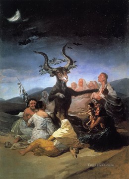 ファンタジー Painting - フランシスコ・ゴヤ 魔女の安息日 1789